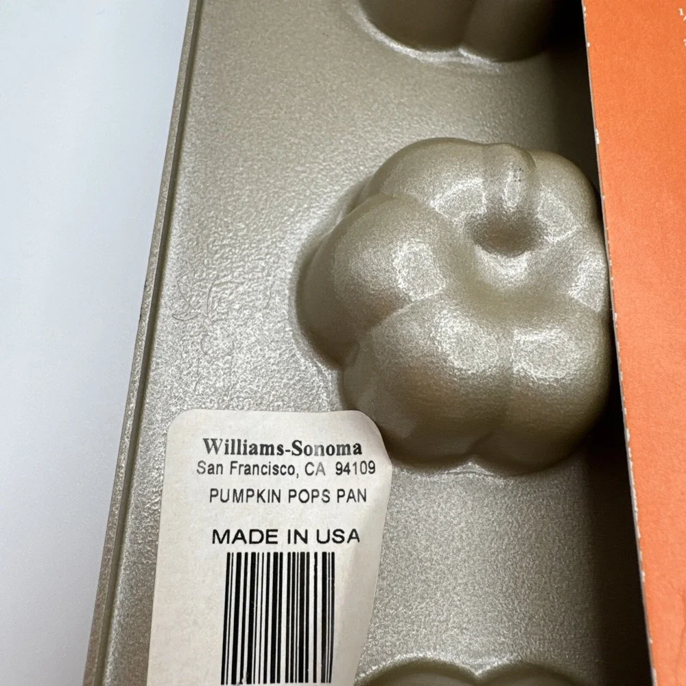 Williams Sonoma Nordic‎ Ware Cake Pop Pan Fall Pumpkin Makes 24 Cakes w Sticks